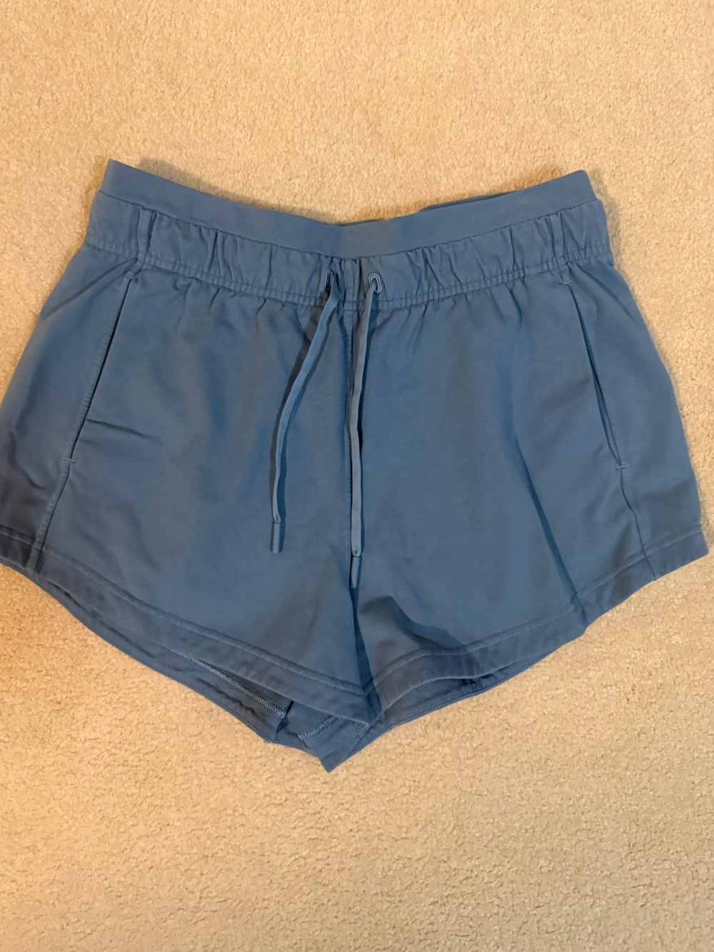lululemon athletica Blue Athletic Shorts with Drawstring